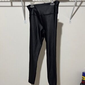 ZYIA Metallic Black Leggings